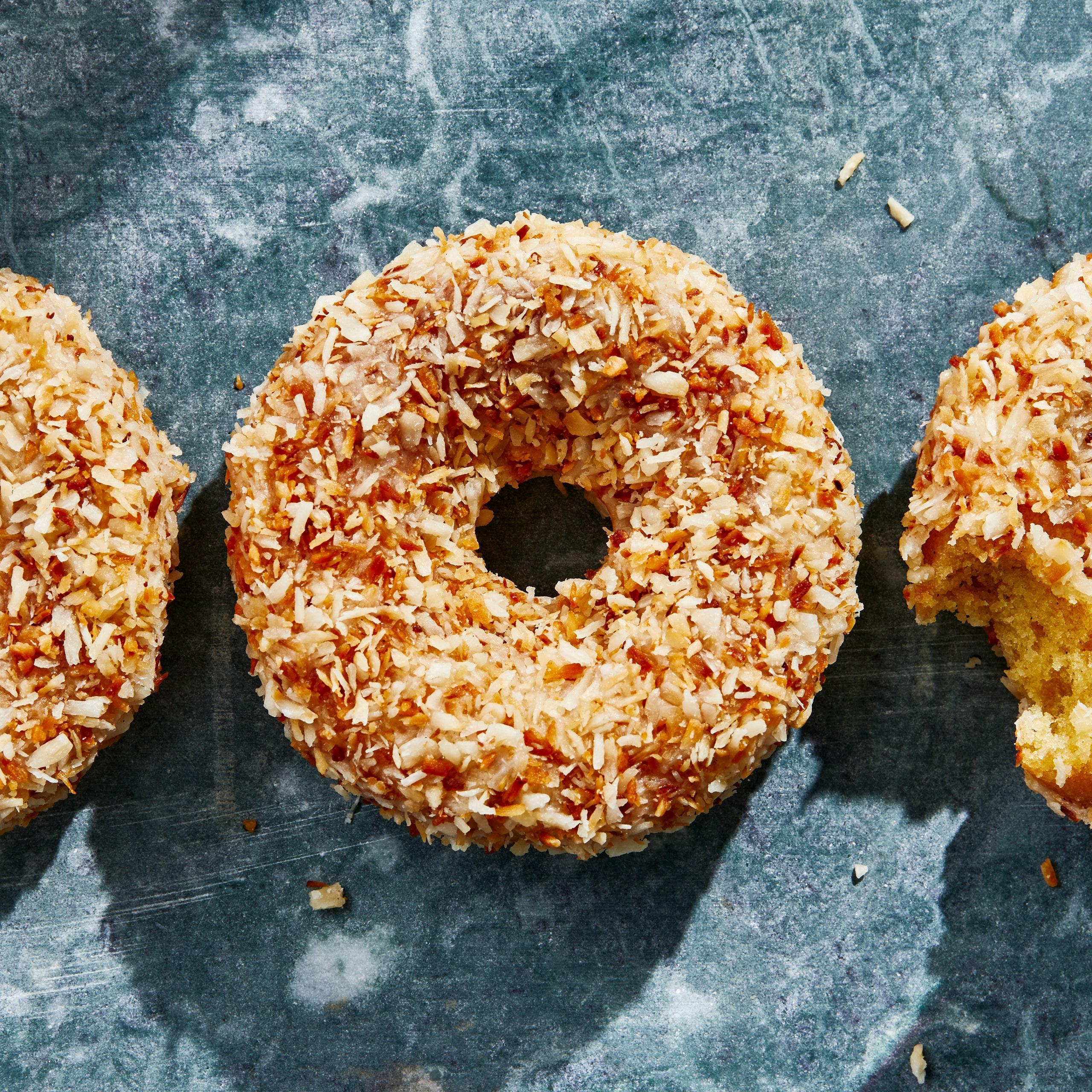 Baked Coconut-Cardamom Doughnuts Recipe | Bon Appétit